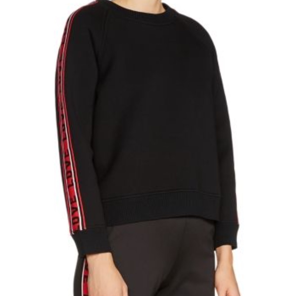 S Maje Sandro Toska Love Stripe Sweatshirt Bloomie - Picture 12 of 12